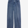 Rodayna Pileli Denim Kot Pantolon