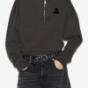 Ross Kısa Pamuklu Dik Yakalı Sweatshirt