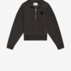 Ross Kısa Pamuklu Dik Yakalı Sweatshirt