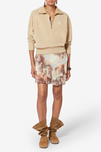 Ross Pamuklu Dik Yakalı Sweatshirt