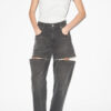 Salia Bol Kesim Fermuarlı Denim Jean