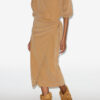 Sandrina Uzun Drapeli Jersey Sweatshirt Elbise