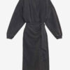 Sandrina Uzun Drapeli Jersey Sweatshirt Elbise