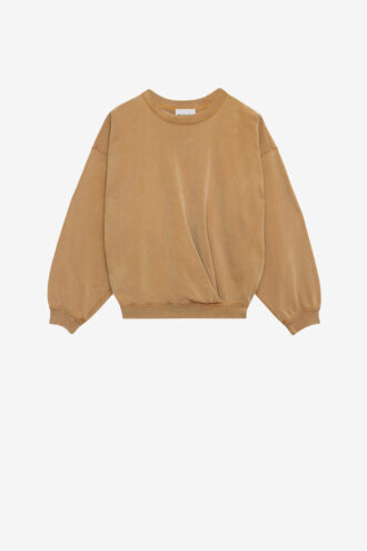 Sauria Yıkanmış Pamuklu Sweatshirt