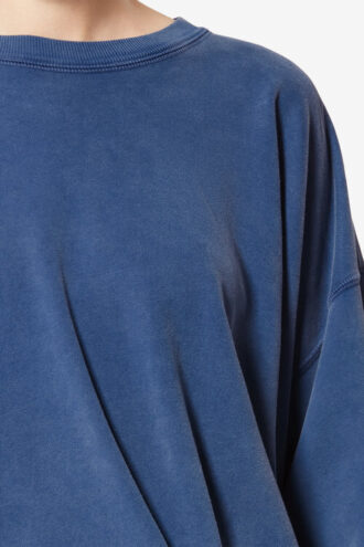 Sauria Yıkanmış Pamuklu Sweatshirt