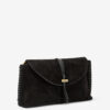 Silao Örgülü Süet Dana Derisi Clutch Çanta