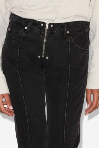Silviana Düz Paça Denim Kot Pantolon