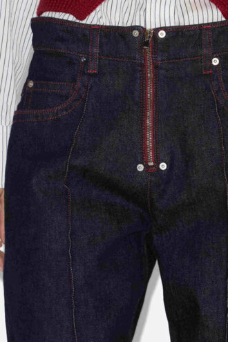 Stely Geniş Paça Pamuklu Kot Pantolon