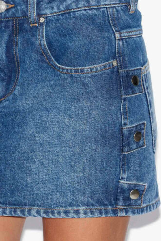 Stessy Kısa Denim Etek
