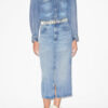 Tilauria Midi Etek, İnce Denim Tilauria Midi Etek, İnce Denim