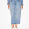 Tilauria Midi Etek, İnce Denim Tilauria Midi Etek, İnce Denim