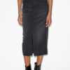 Tilauria İnce Denim Midi Etek Tilauria İnce Denim Midi Etek