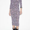 Vanessa Düz Renkli Jersey Roll Neck Elbise