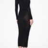 Vanessa Düz Renkli Jersey Roll Neck Elbise