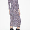 Vanessa Düz Renkli Jersey Roll Neck Elbise