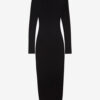 Vanessa Düz Renkli Jersey Roll Neck Elbise