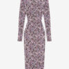 Vanessa Düz Renkli Jersey Roll Neck Elbise