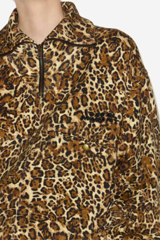 Wilda Baskılı Dik Yakalı Sweatshirt
