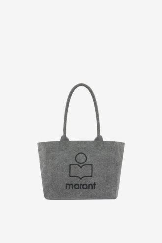 Yenky Fermuarlı Yıkanmış Pamuklu Logo Tote Çanta