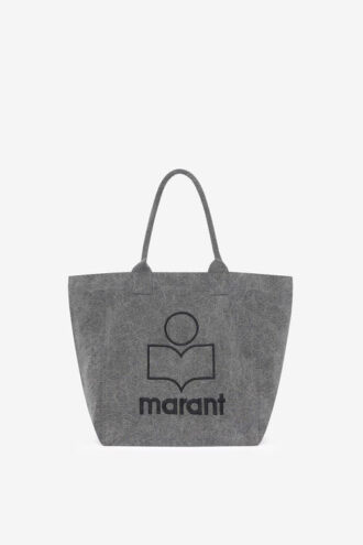 Yenky Yıkanmış Pamuklu Logo Tote Çanta