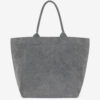 Yenky Yıkanmış Pamuklu Logo Tote Çanta
