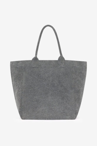 Yenky Yıkanmış Pamuklu Logo Tote Çanta
