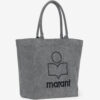 Yenky Yıkanmış Pamuklu Logo Tote Çanta