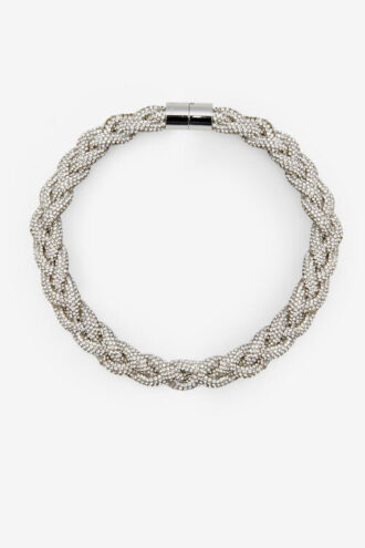 Yua Örgülü Yapay Elmas Choker