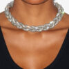 Yua Örgülü Yapay Elmas Choker
