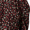 Zarga İpek Polka Dot Desenli Üst