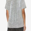 Zoeline Metalik Jersey T-Shirt, Logolu