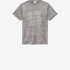 Zoeline Metalik Jersey T-Shirt, Logolu